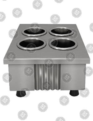 SILVER CADDY, 4 HOLES HEATED